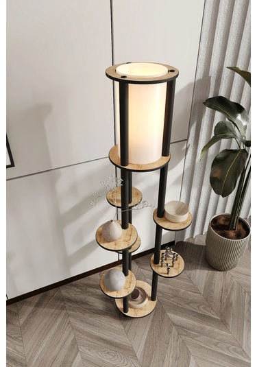 Ravilo Volante Raflı Lambader Meşe