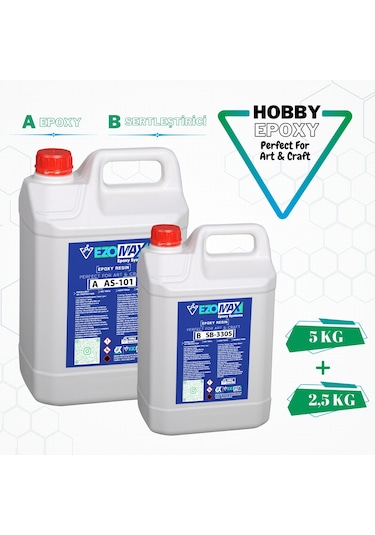 Erkon Kimya Ultra Şeffaf Döküm Tipi Reçine 7,5kg Masa Sehpa İçin