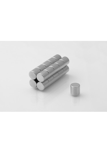 Neodyum Mıknatıs Silindir Yuvarlak D10X10 Mm - 10 Adet - Güçlü