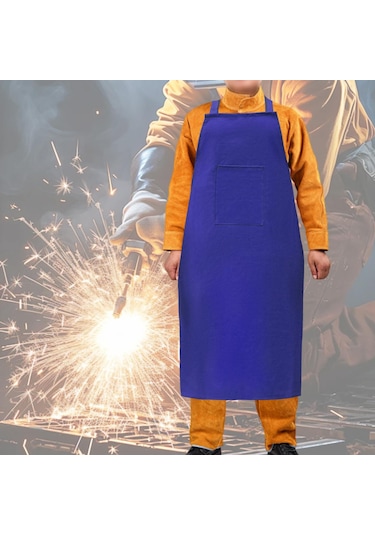 Suntek Kaynak İş Önlüğü Hafif Koruma Ev Deri İşçiliği Mavi