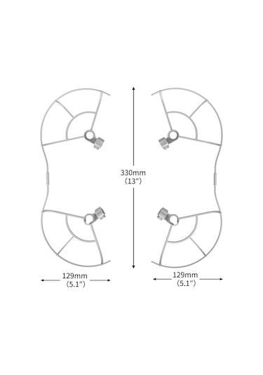 Djı Mini 3 Pro İçin Startrc Drone Pervane Koruyucu Koruma Karşıtı Koruma Karşıtı Yüzük Gri