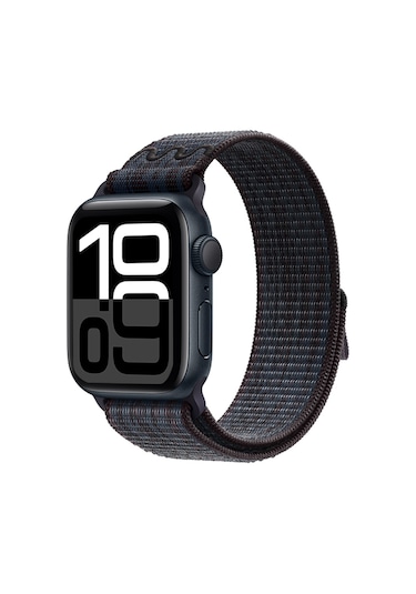 Ariatech Watch 10 42mm Uyumlu Krd-91 Hasır Kordon Strap Kayış-siyah-mavi