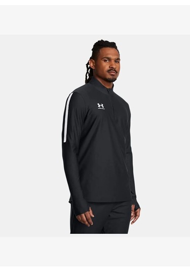 Challenger Pro 1/4 Zip Erkek Siyah Futbol Üstü Siyah