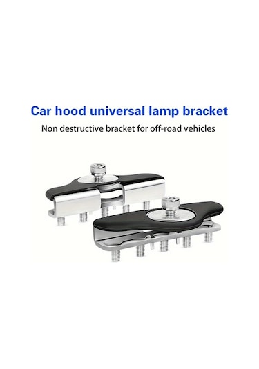 Dashanshop 90025b 2 Adet Universal Kaput Led Işık Barı Montaj Braketi Delme Gerekmez