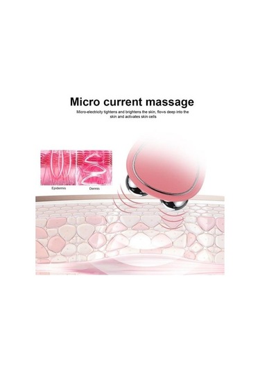 Taşınabilir Yüz Mikro Akım Güzellik Enstrüman Inceltme Kaldırma Ve Çift Rulo Masajlı Yapma Ev Kullanımı Güzellik Cihazları Ugy5dg Pembe