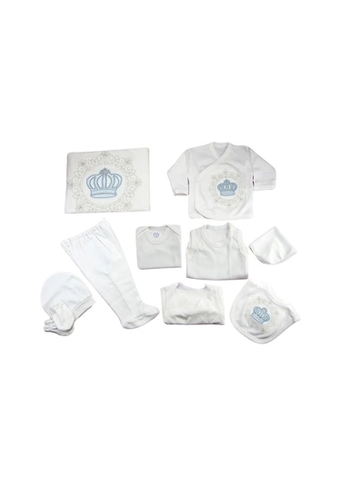 Zıpır 10 Parça Hastane Çıkışı Tac Mavi 522-5700 Çok Renkli