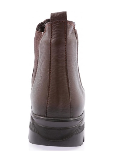 Dgn 1059 Kadin Fermuarli Bot 1059-692-R0685 Kahverengi