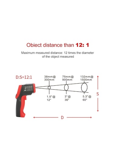 Butuglobal Wintact Wt700 -50 Derece C 750 Derece C Elde Taşınabilir Dış Mekan Temassız Dijital Kızılötesi Termometre