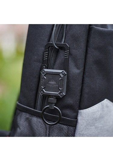 Pazly Dayanıklı Zincirli Çekmeli Anahtarlık - Uzun Bileklik, Manyetik Karabina, Çinko Alaşım, Çok Renkli, Anahtar & Araba Anahtarı İçin Çok Renkli