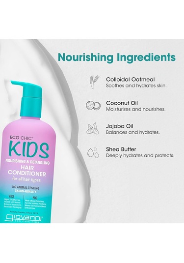 Giovanni Eco Chic Kids Besleyici Ve Dolaşıklık Açıcı Çocuk Saç Kremi 487ml