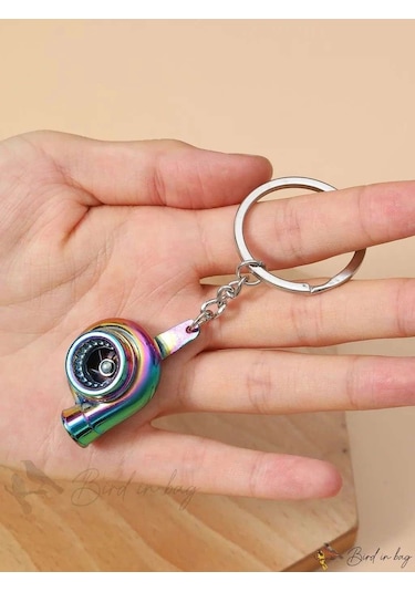 Oto Araba Anahtarlık Turbo Metal Bukalemun Renk Sessiz