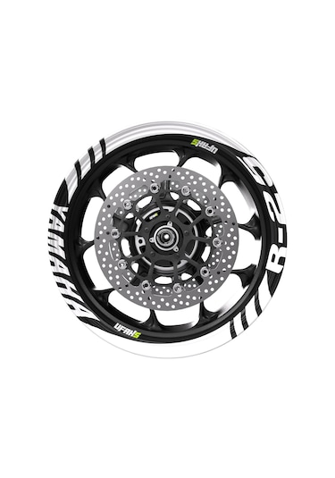 Yamaha R25 Geniş Jant Şeridi Beyaz