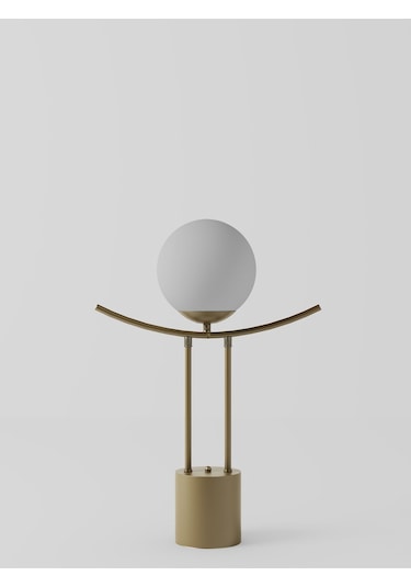 Lal Modern Eskitme Gövdeli Cam Küre Masa Lambası - Şık Ve Minimal Diğer