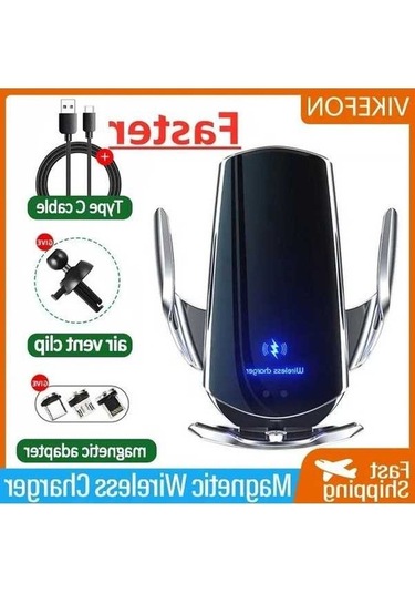 Tysm Joyjadehub 15w Araba Manyetik Kablosuz Şarj Cihazı, Otomatik Montaj, Qi Destekli, İphone Uyumlu 1pc