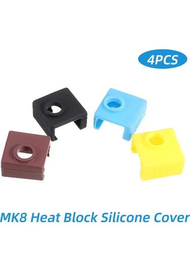 3d Yazıcı Isı Bloğu Silikon Kapak Kılıf Mk8 Hotend