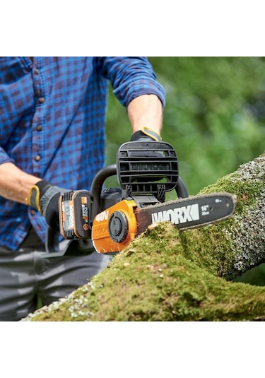 Worx WG384E 40V 2.0 Ah Li-İon Profesyonel Şarjlı Kömürsüz Zincirli Testere 35 CM