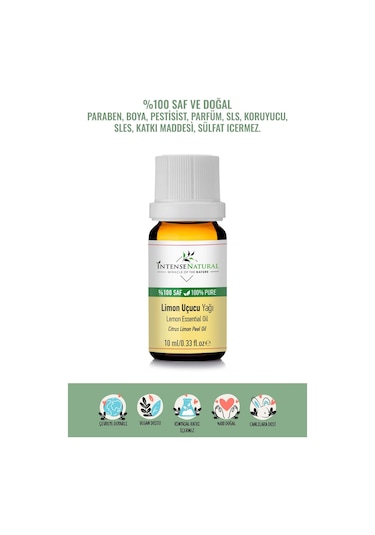 Intense Natural Limon Uçucu Yağı 10 ML