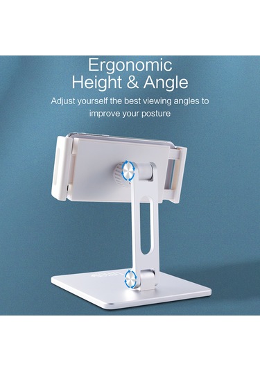 Mt135 Telefon / Tablet Katlanabilir Masaüstü Standı Tembel Tutucu 180 Ayarlanabilir Alüminyum Alaşım