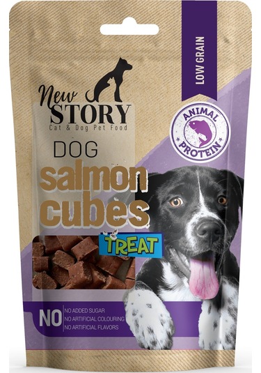Amore Çinko Biyotin Köpek Tüy Dökümü Tablet Salmon Cubes Ödül 72'li