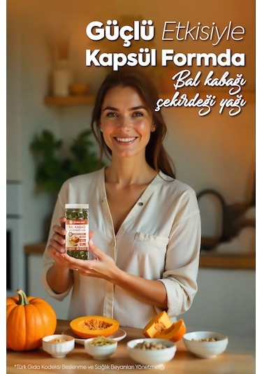 Bal Kabağı Çekirdeği Yağı Softjel 90 Kapsül 1300 Mg