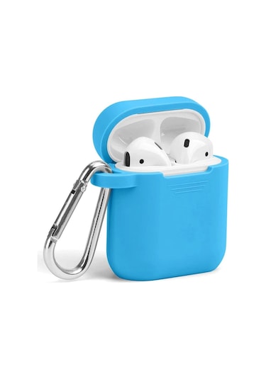 E2M SENSE SİLİKON AIRPODS 1-2 KILIF GÖK MAVİSİ