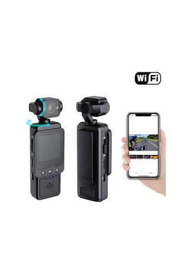 Geeroyoo 1080p Hd Akıllı Dengeleme Kamera - 270 +180 Lens Döndürme, Geniş Açı, 1.53" Ekran, Vlog Ve Yaşam Kaydı İçin Multifonksiyonel Kamkorder