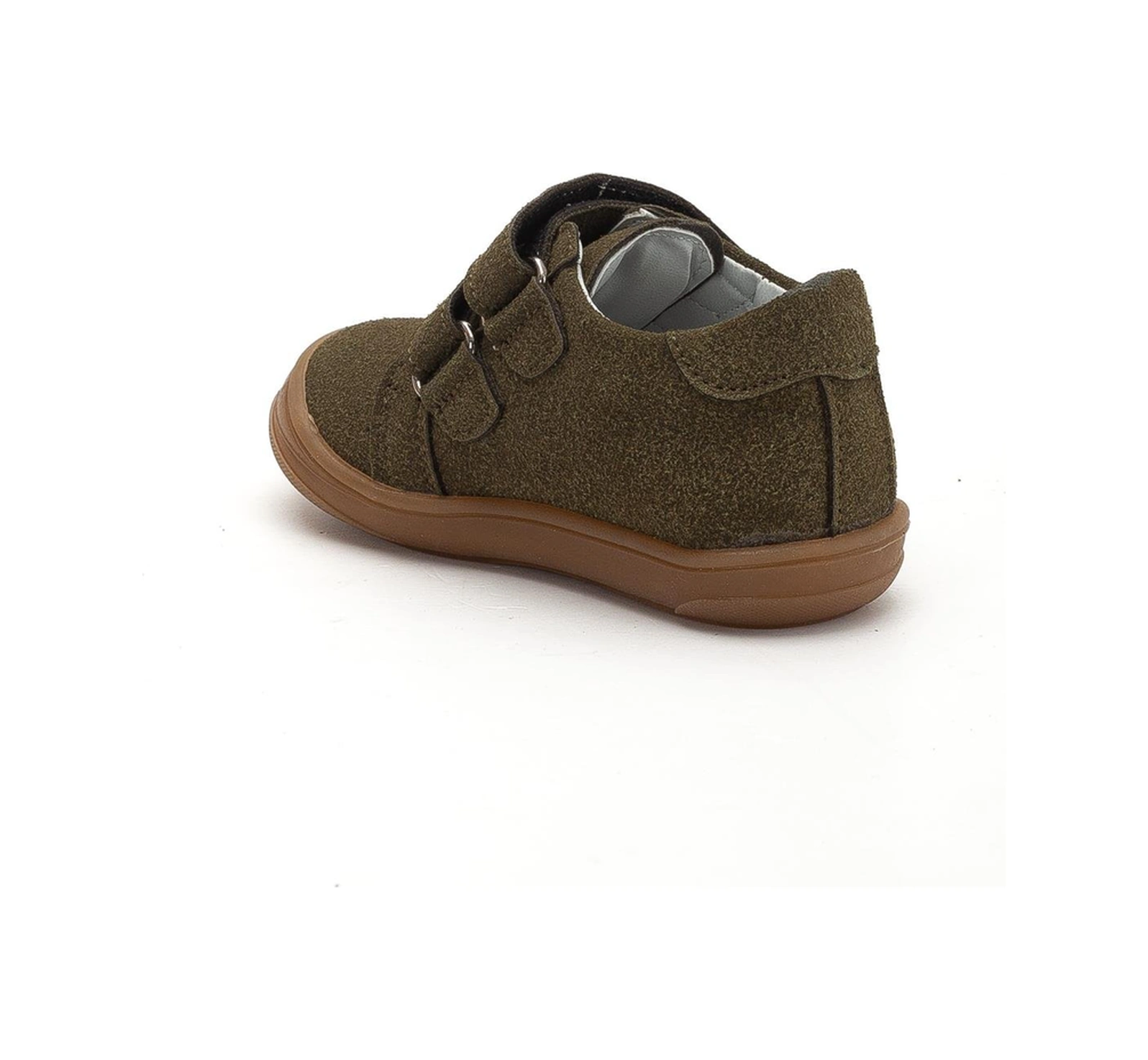 Şirinbebe Ortopedik Erkek İlkadım Bebek Ayakkabı Haki Çift Cırtlı-4189 Haki