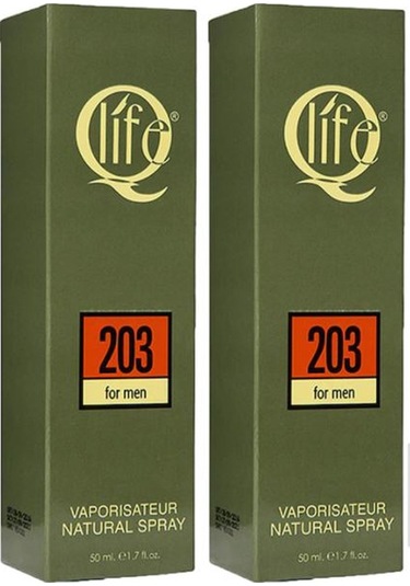 Q Life No:203 Erkek Parfüm EDC 50 ML x 2