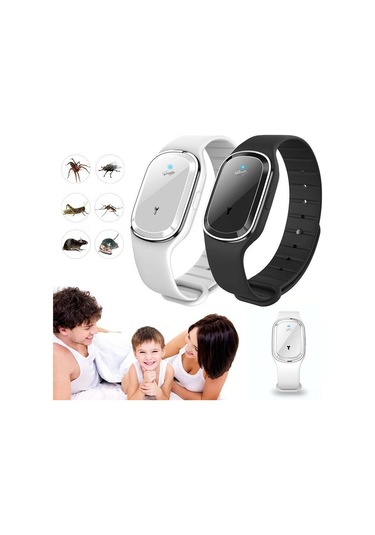 Kangvka Pembe Ultrasonik Sivrisinek Kovucu Bileklik Saatli Usb Şarjlı Doğal Yağlı Tabanlı Yenilikçi M2 2. Nesil