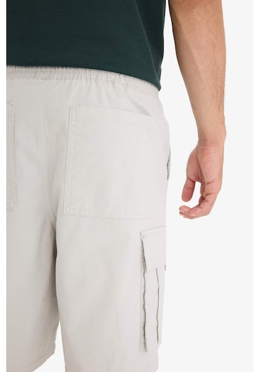 Defacto Kargo Fit Gabardin Bermuda C5400ax25smgr503 Gri
