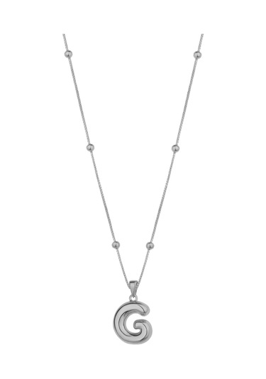 Taşsız Gümüş Tombul Harf - G Harfi Rose Gold