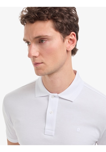 Pierre Cardin Erkek Beyaz Tişört Basic 50321128-vr013