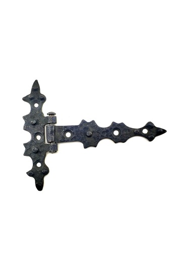 Antika Tarz Dekoratif Pirinç Yıldız Kuyruklu Menteşe - 85x110 Mm, Oksit Tdrtr ANTİK