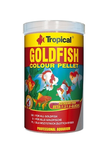 Tropical Goldfish Colour Pellet Japon Balıkları İçin Renklendiric