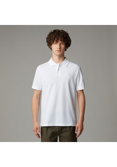 The North Face M Essential Regular Polo Erkek T-shirt-29913 Beyaz