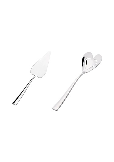 Nehir Can & Canan Servis Kaşığı - Servis Spatula Küreği 2 Li 18/10 Paslanmaz Çelik