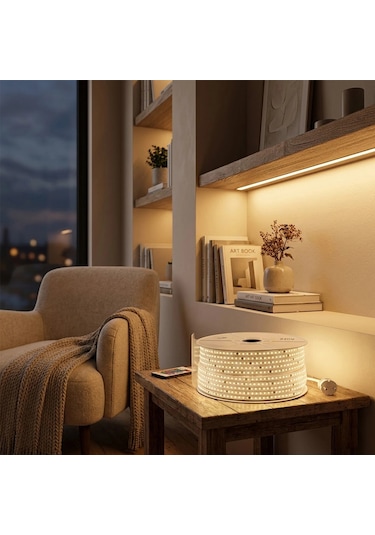 100mt 3000k - Gün Işık Dış Mekan Şerit Led 220v 120led 348983 5468