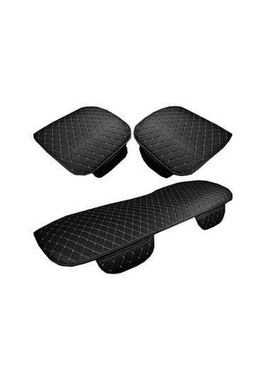 Novahub Araba Koltuğu Minderi Evrensel Koltuk Örtüsü Kaymaz Mat Oto Aksesuarları Bej Diğer