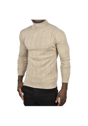 Deepsea Erkek Vizon Slim Fit Likralı Tam Balıkçı Yaka Çizgili Boğazlı Kazak 2505504 Vizon Deepsea Erkek Vizon Slim Fit Likralı Tam Balıkçı Yaka Çizgili Boğazlı Kazak 2505504 Vizon