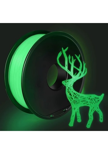 Brightnova Karanlıkta Parlayan Pla 3d Yazıcı Filamenti 1.75mm Luminous Green 1kg 2.2 Lbs Spool Güçlü Yapışma