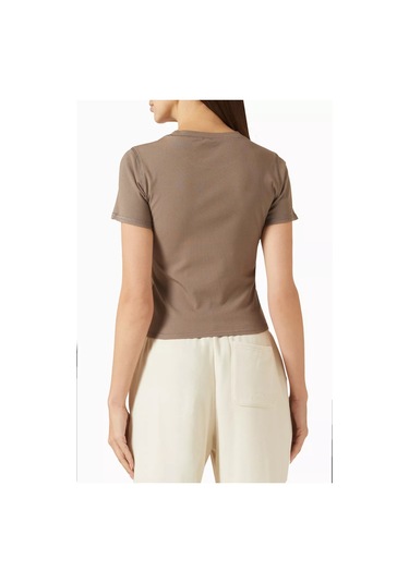 Vuori Modal Kesimli Pose Fitted Crop Top, Yumuşak & Esnek Kesim, Çok Yönlü Kahverengi