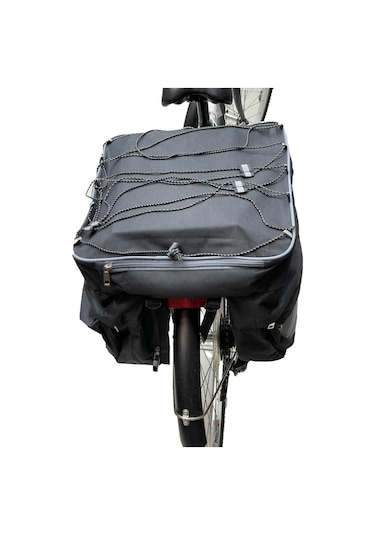 Asistan Coolie Rb600 Bagaj Üstü Heybe Çanta Gri - Siyah