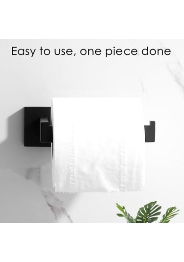 Tuvalet Kağıdı Asılı Tutucu Duvara Montaj Doku Rulo Askı Mat Banyo Organizatör Raf Mutfak Kağıt Tutucular Banyo Malzemeleri Kağıt Tutucular Siyah 16.5 x 12.2 x 11.2 CM