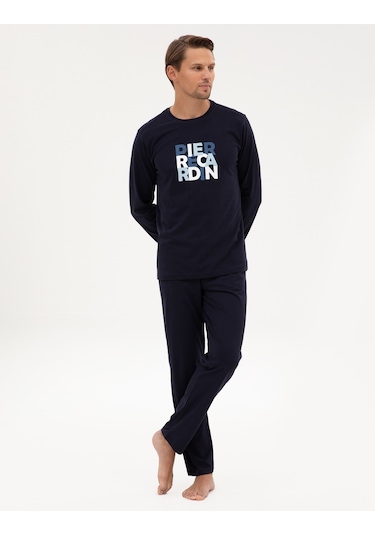 Pierre Cardin Erkek Lacivert Pijama Takım 50322654-200 Lacivert