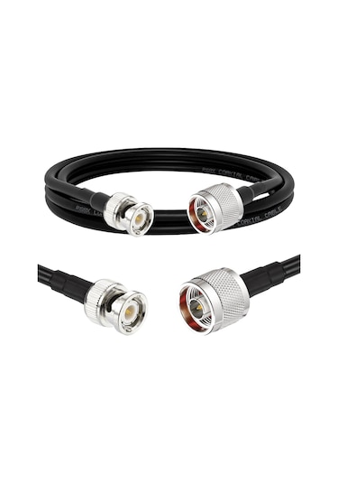 Sones 0,5 M N Erkek - Bnc Erkek Rg8x Rf Koaksiyel Kablo