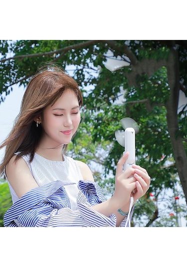 Ds208 Katlanır Çok Fonksiyonlu Usb El Feneri Fanı Taşınabilir Aromaterapi Sivrisinek Kovucu Mini El Fanı Pembe