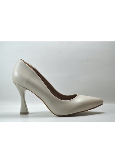 Beety 119.1301 Bej Yüksek Topuk Kadın Stiletto Ayakkabı Bej