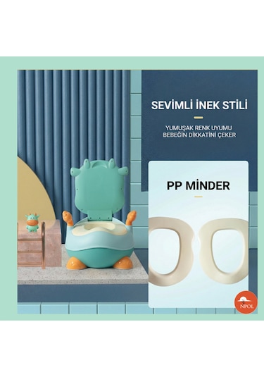 Tuvalet Eğitici Lazımlık - Yeşil