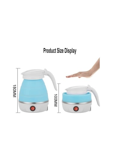 Dancemonkey Ev Seyahat İngiltere Tak İçin Taşınabilir Katlanır Silikon Elektrikli Su Isıtıcısı Beyaz, Küçük Ve Pratik