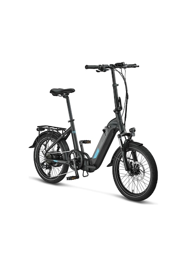 Mosso Kronos Elektrikli Katlanır Bisiklet 390h Hyd 20 Jant 7 Vites Mat Siyah Mavi Çok Renkli